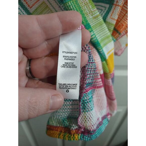 Jolie&Joy Woman 2X Mesh Shirt Pullover Swimwear Cover Adjustable Hem - Picture 8 of 10